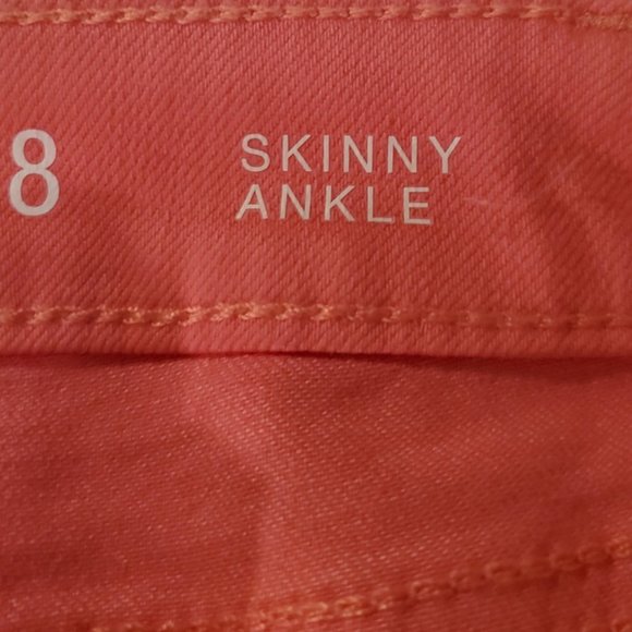 a.n.a. Reddish Pink Skinny Ankle Jeans - Size 8 - Picture 11 of 14
